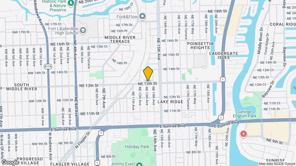1337 NE 13th St Mapa y Detalles de la Ubicación
