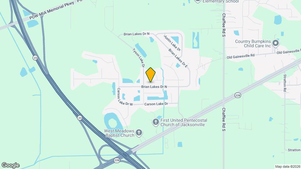 11533 Brian Lakes Dr N Mapa y Detalles de la Ubicación