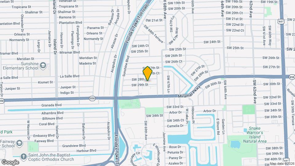 6901 SW 29th St Map and Location Details