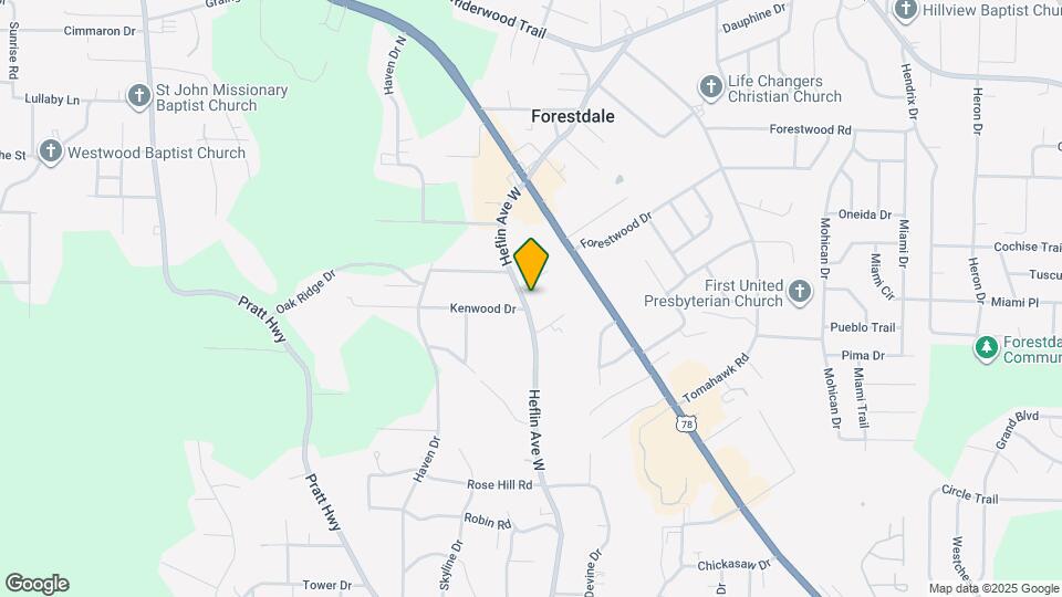 1401 Heflin Ave W Map and Location Details