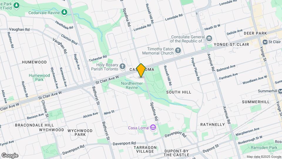 330 Spadina Rd Map and Location Details