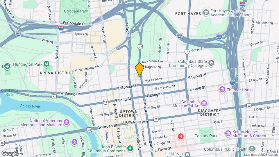 225 N 4th St Map and Location Details