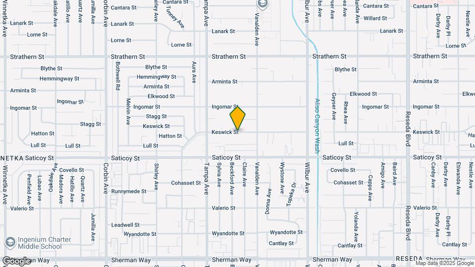 19146 Keswick St Map and Location Details