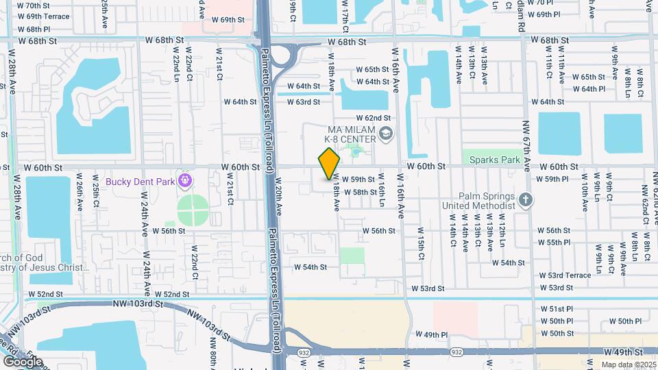 5808 W 18th Ave Map and Location Details