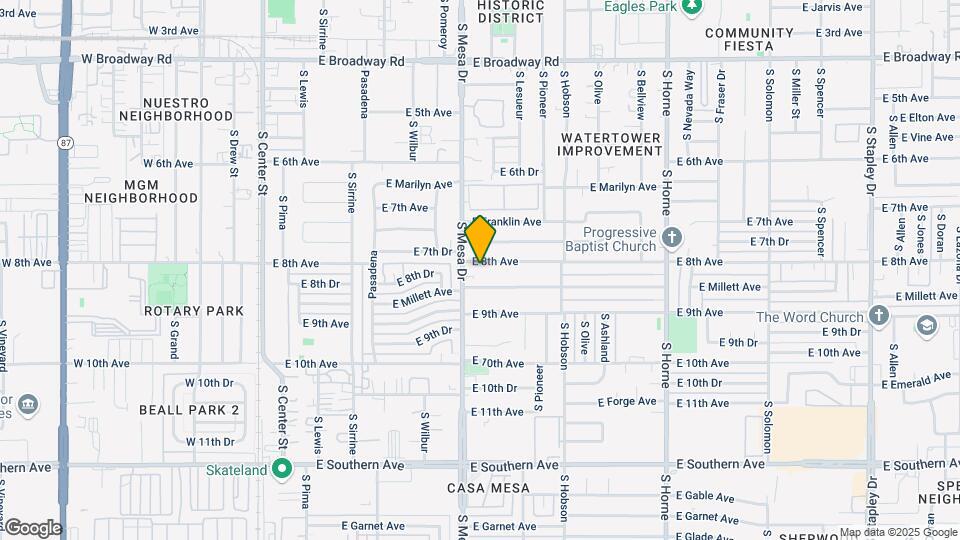 423 E 8th Ave Mapa y Detalles de la Ubicación