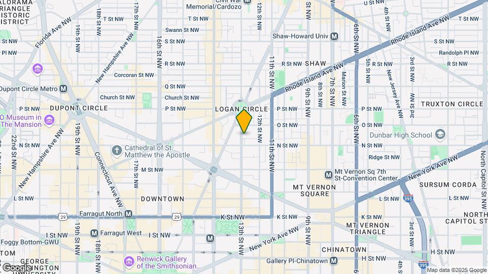 1311 13th St NW, Unit Penthouse 1 Mapa y Detalles de la Ubicación