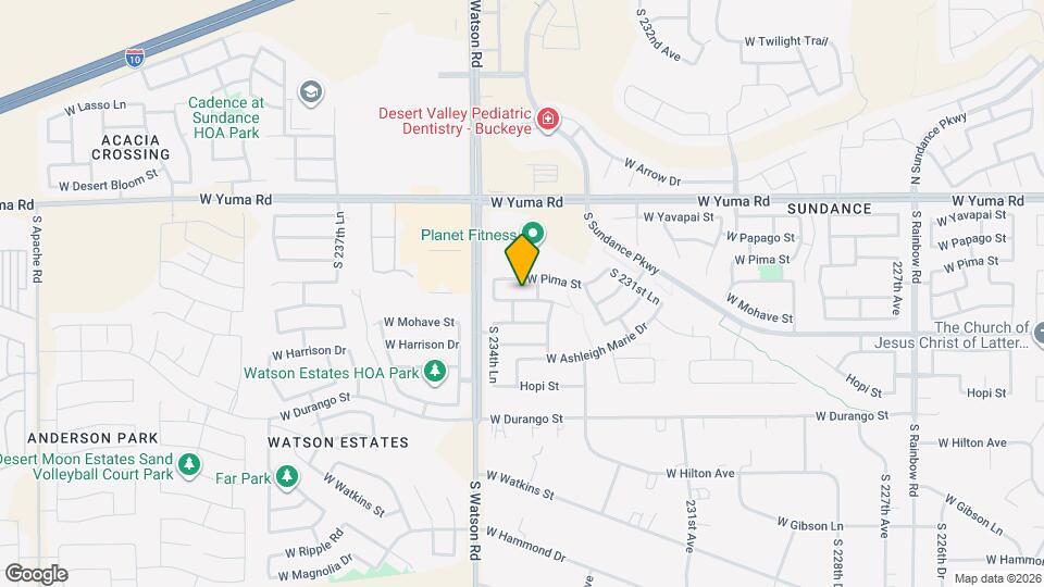 23420 W Cocopah St Map and Location Details