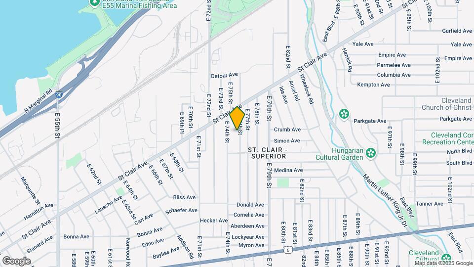1002 E 76th St-Unit -DOWN Map and Location Details