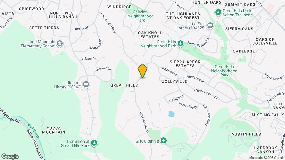 6526 Lost Horizon Dr Map and Location Details