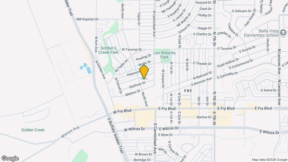 121 Steffens St Map and Location Details