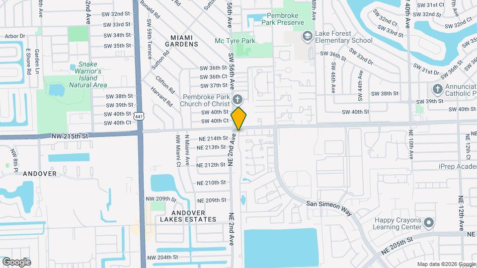 21444 NE 2nd Ct Map and Location Details