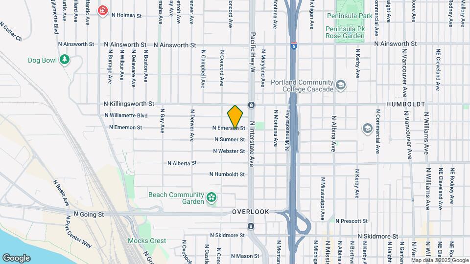1610 N Emerson St, Unit B Mapa y Detalles de la Ubicación