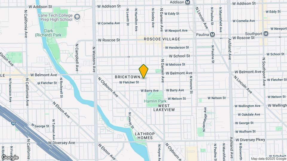 2106 W Fletcher St, Unit 1 Map and Location Details