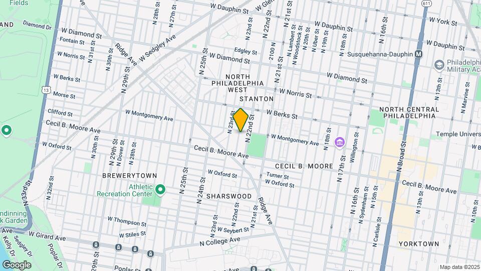 1753 N Croskey St Map and Location Details