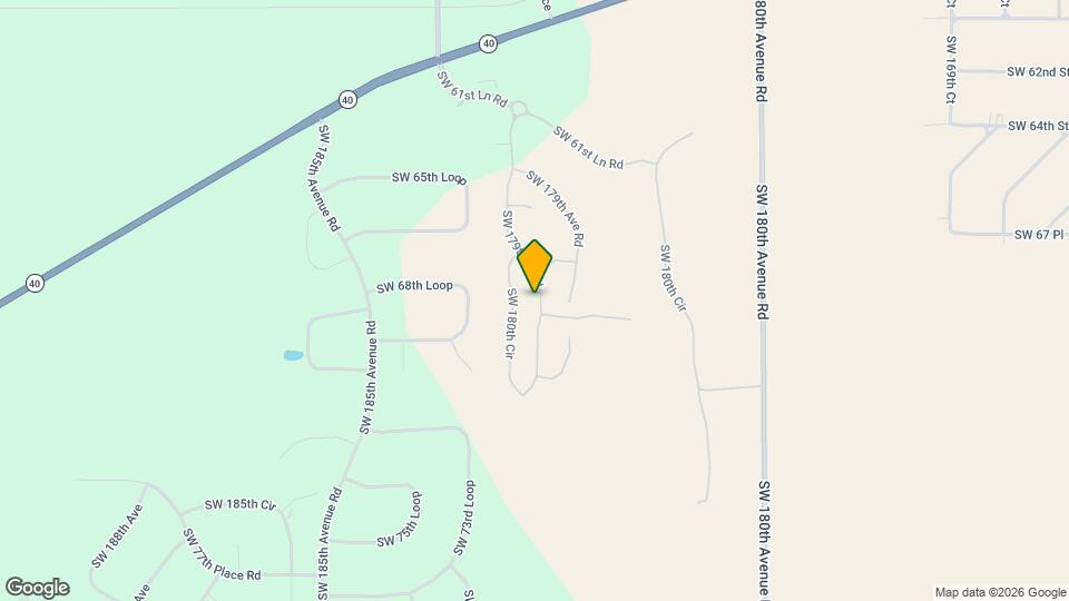6944 SW 179th Ct Rd Map and Location Details
