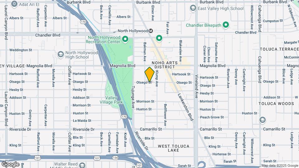 Otsego Noho Apartments Map and Location Details