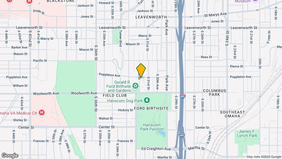 1305 S 32nd St Map and Location Details