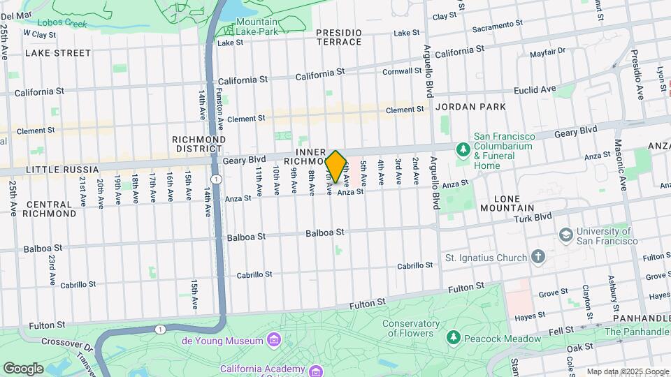 1532-1536 Anza St Map and Location Details