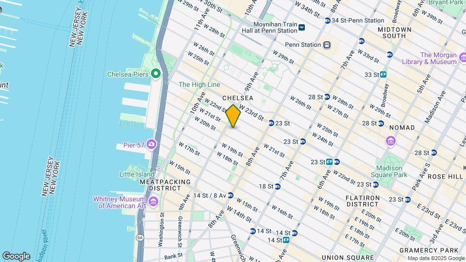 350 W 21st St Map and Location Details