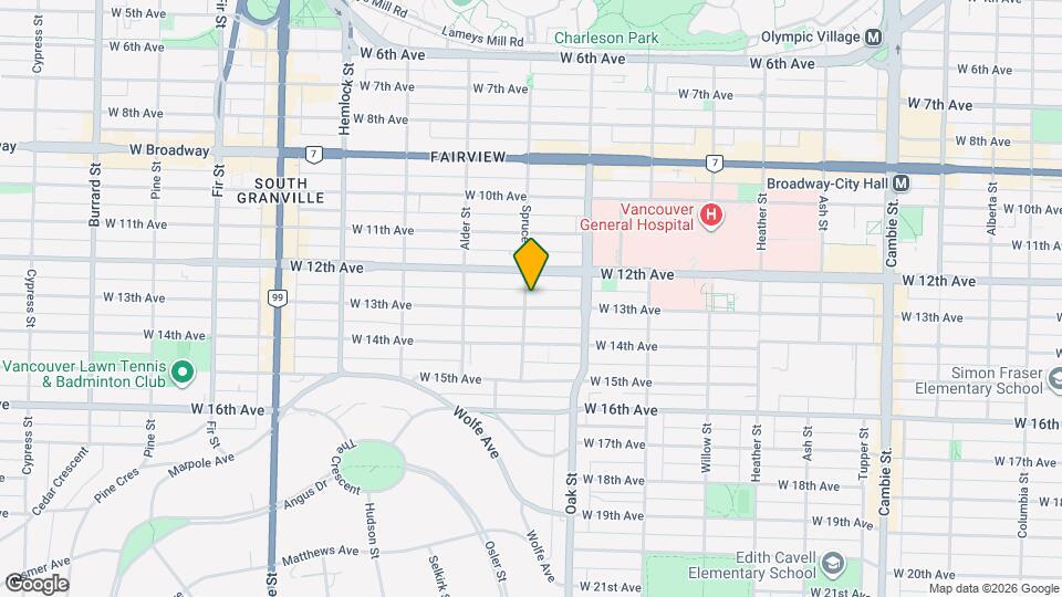 1089 13th Av W Map and Location Details