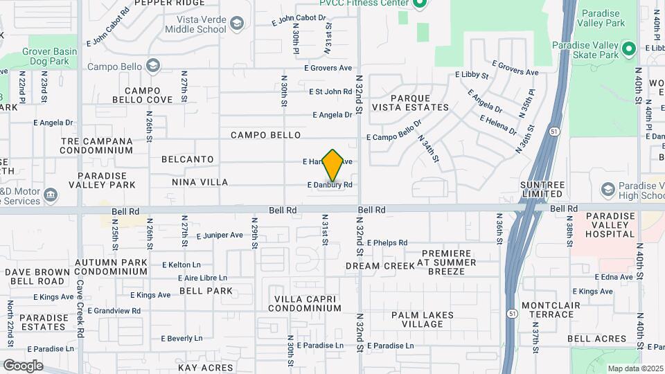 3113 E Danbury Rd Map and Location Details