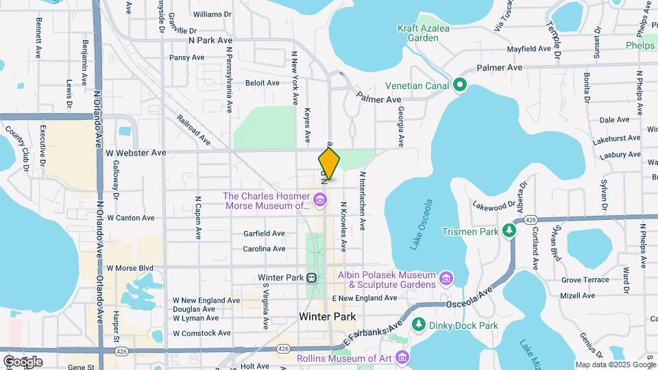 600 N Park Ave Map and Location Details