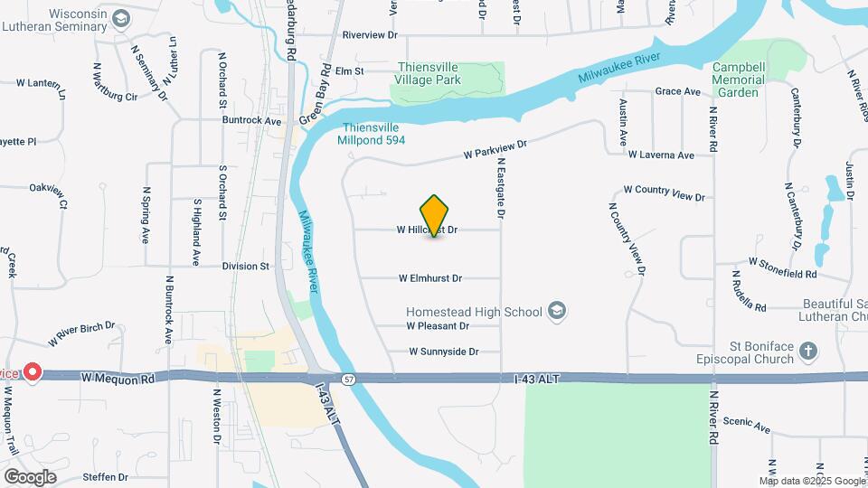 5405 W Hillcrest Dr Mapa y Detalles de la Ubicación