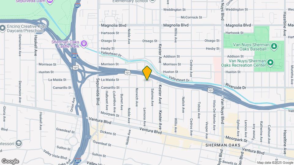 4818 Lemona Ave Map and Location Details