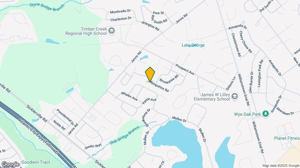 186 Hampshire Rd Map and Location Details