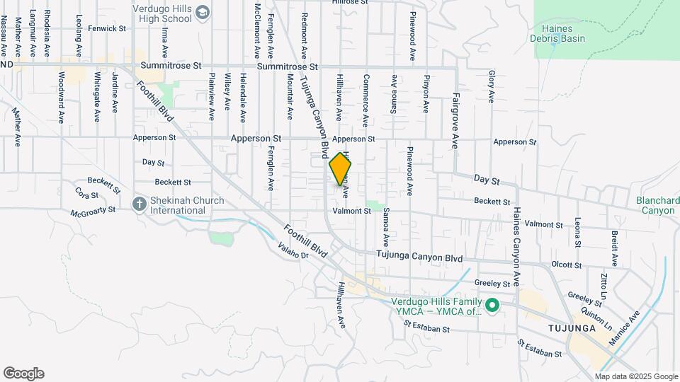 10135 Hillhaven Ave Map and Location Details