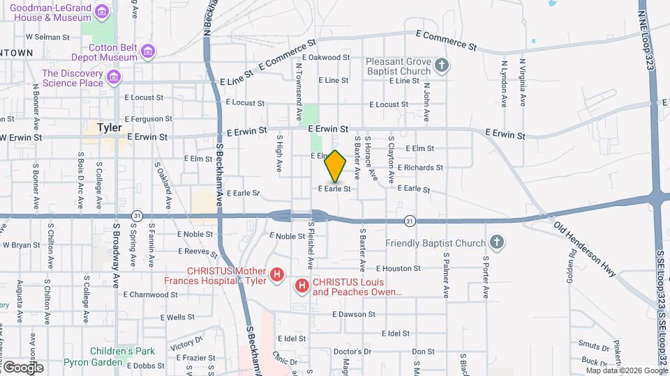1158 E Earle St Map and Location Details