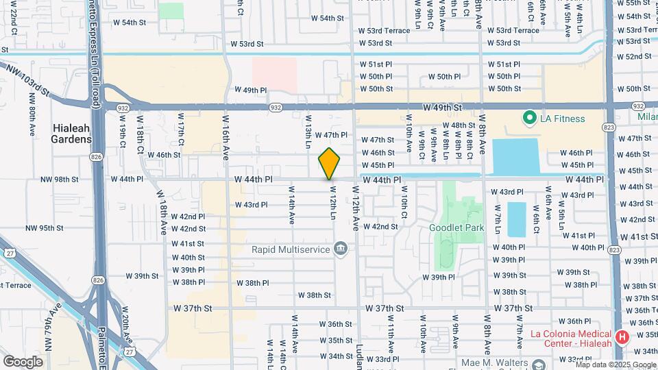 4424 W 12th Ln Map and Location Details