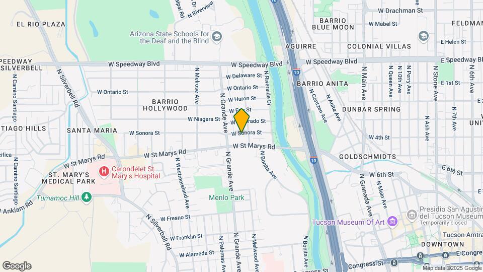 1107 W Sonora St Map and Location Details