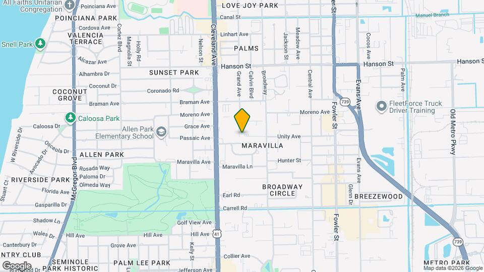 2103 Unity Ave Map and Location Details