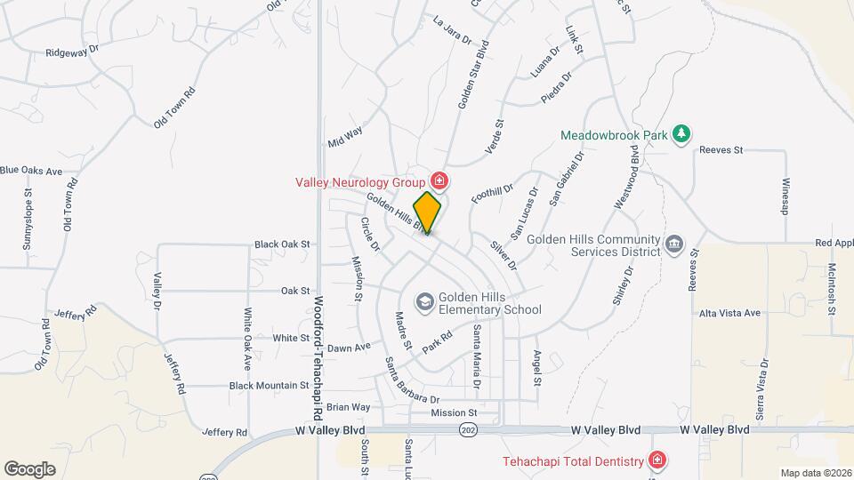 21529 Golden Hills Blvd Map and Location Details