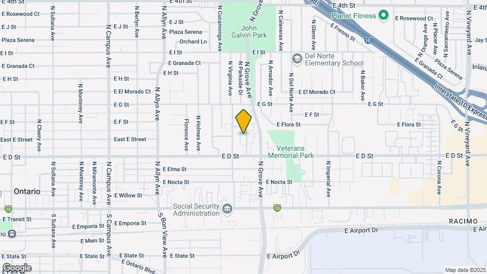 445 N Parkside Dr Mapa y Detalles de la Ubicación