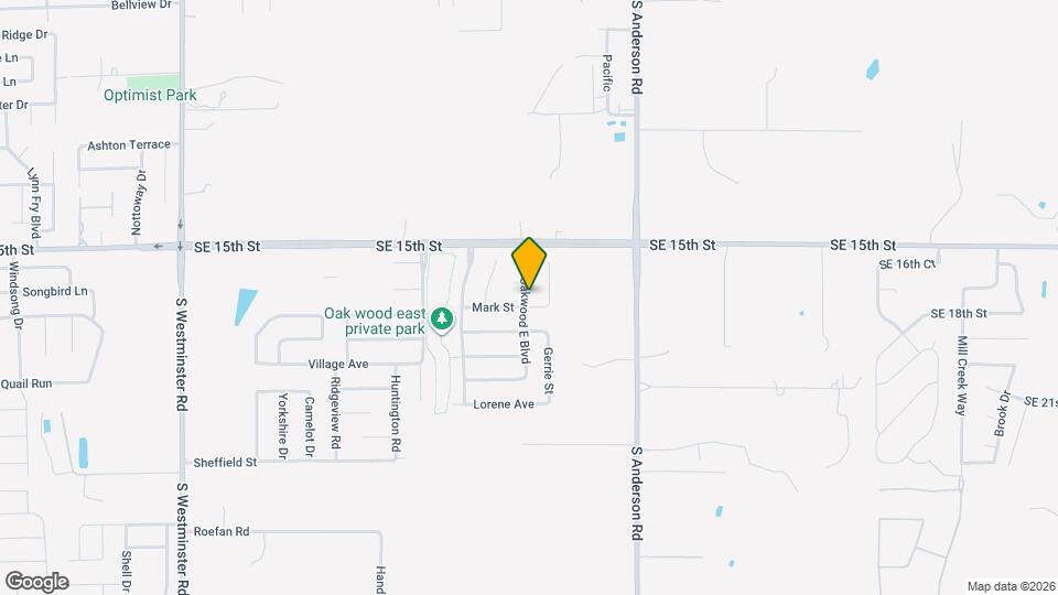 1804 Oakwood E Blvd Mapa y Detalles de la Ubicación