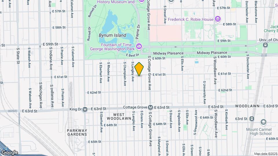 6110 S Evans Ave, Unit 1 Map and Location Details