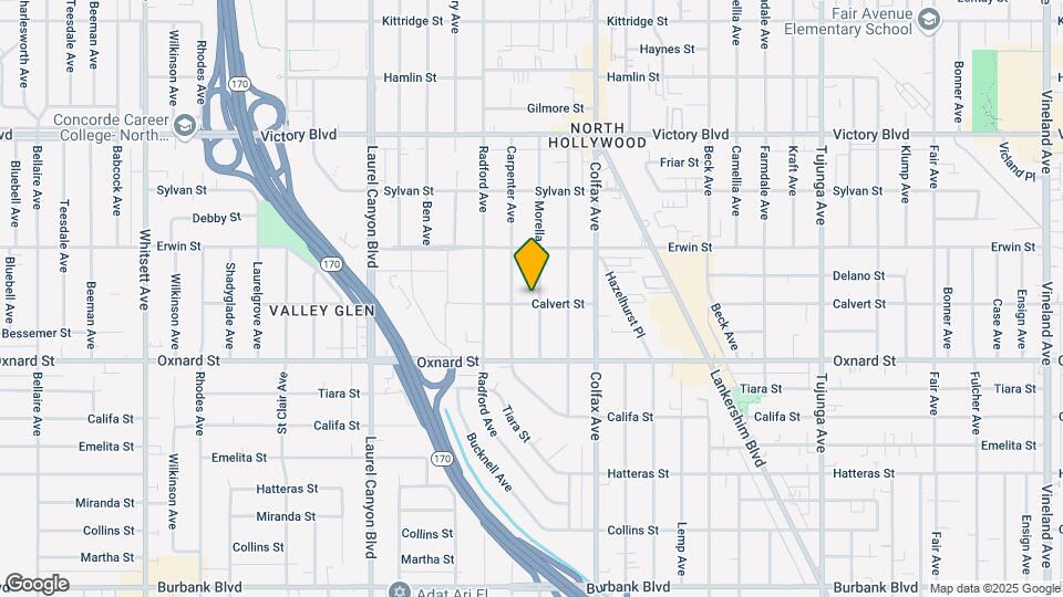 6101 Morella Ave Map and Location Details