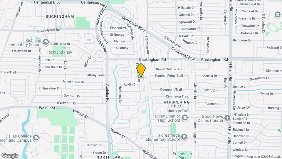 13214 Fall Manor Dr Map and Location Details