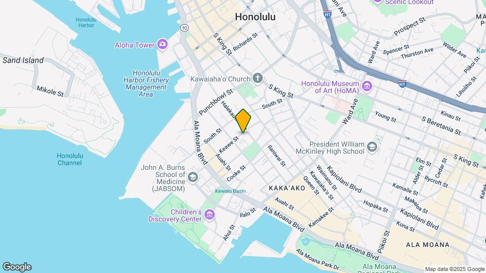 690 Pohukaina St Map and Location Details