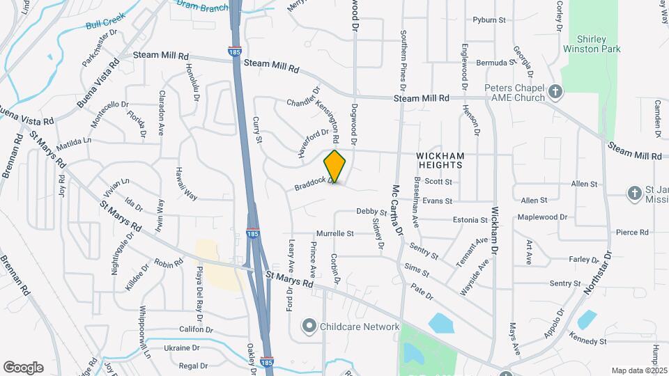 4212 Braddock Dr Map and Location Details