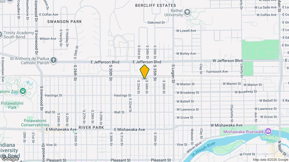 513 S 34th St Map and Location Details