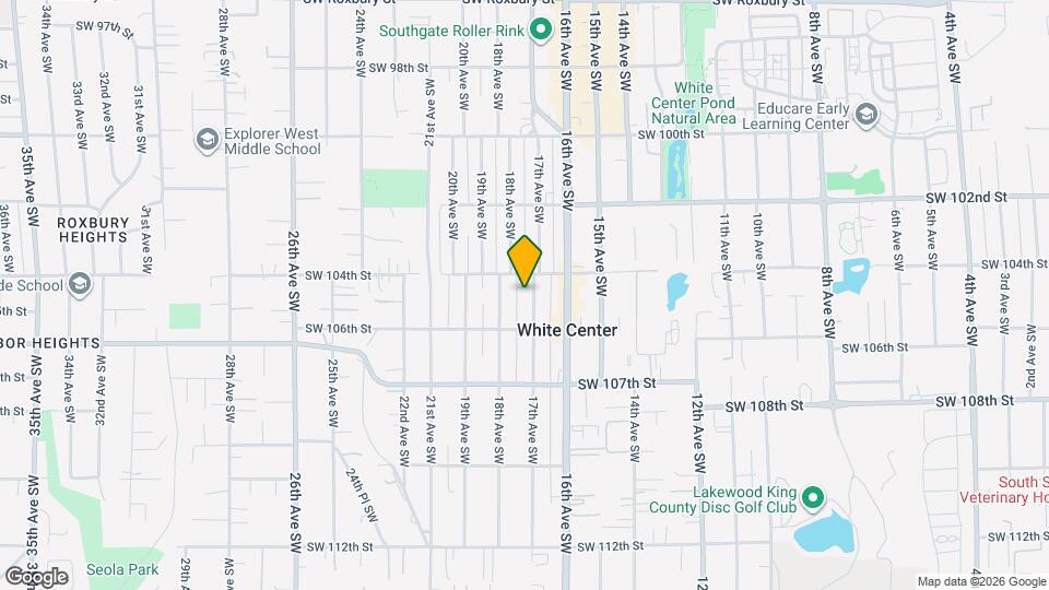 10417 17th Ave SW Mapa y Detalles de la Ubicación