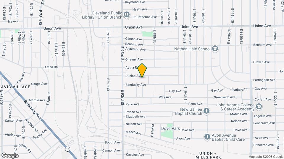 9522 Dunlap Ave Map and Location Details