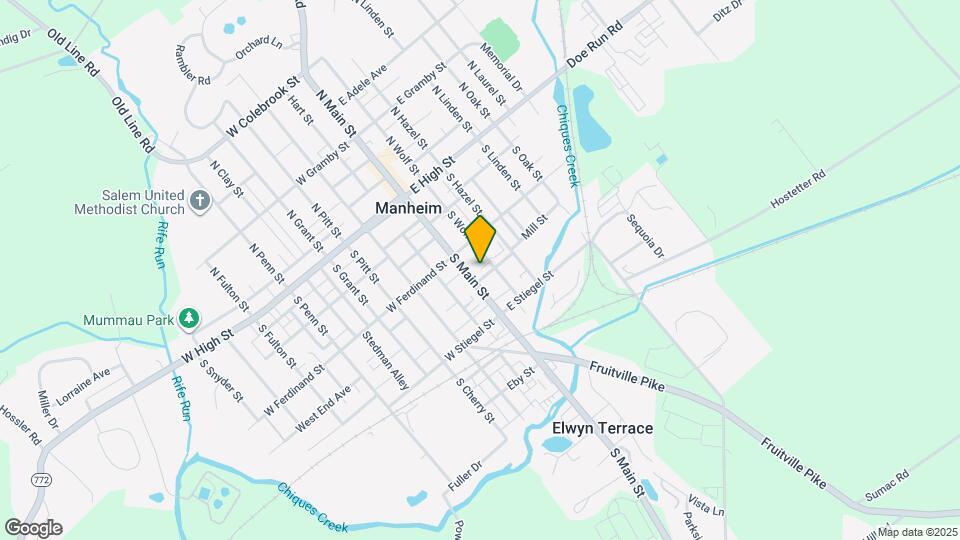 131 S Main St Map and Location Details