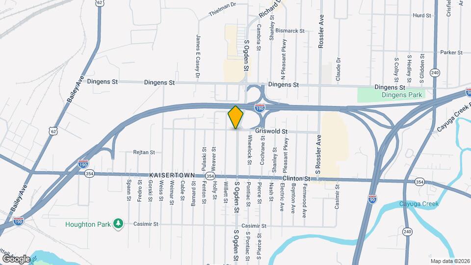490 S Ogden St Mapa y Detalles de la Ubicación