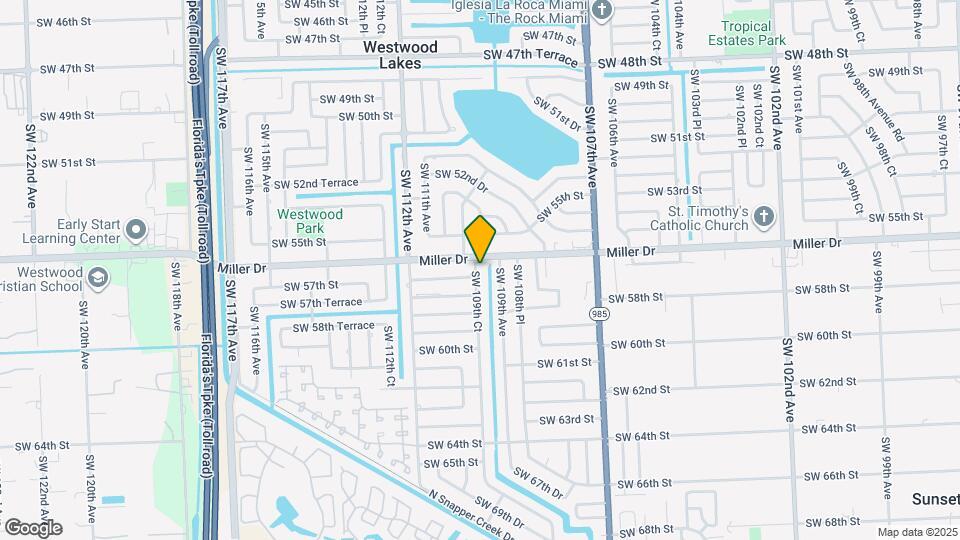 5651 SW 109th Ct Map and Location Details