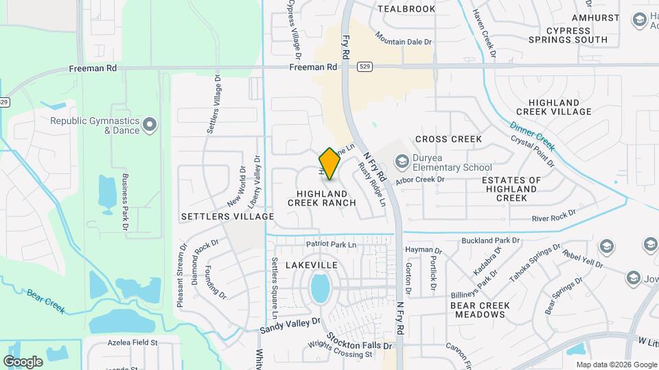 6710 High Stone Ln Mapa y Detalles de la Ubicación