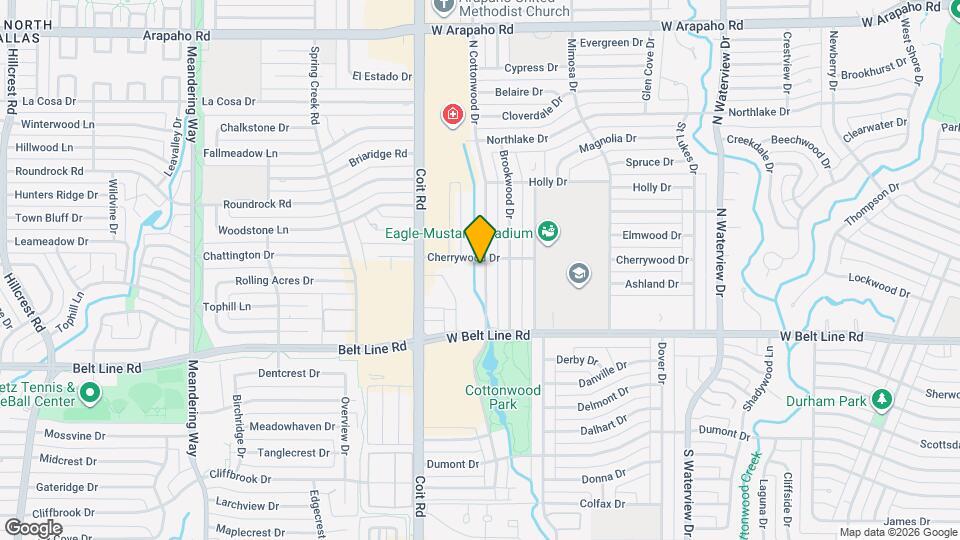 131 N Cottonwood Dr Map and Location Details